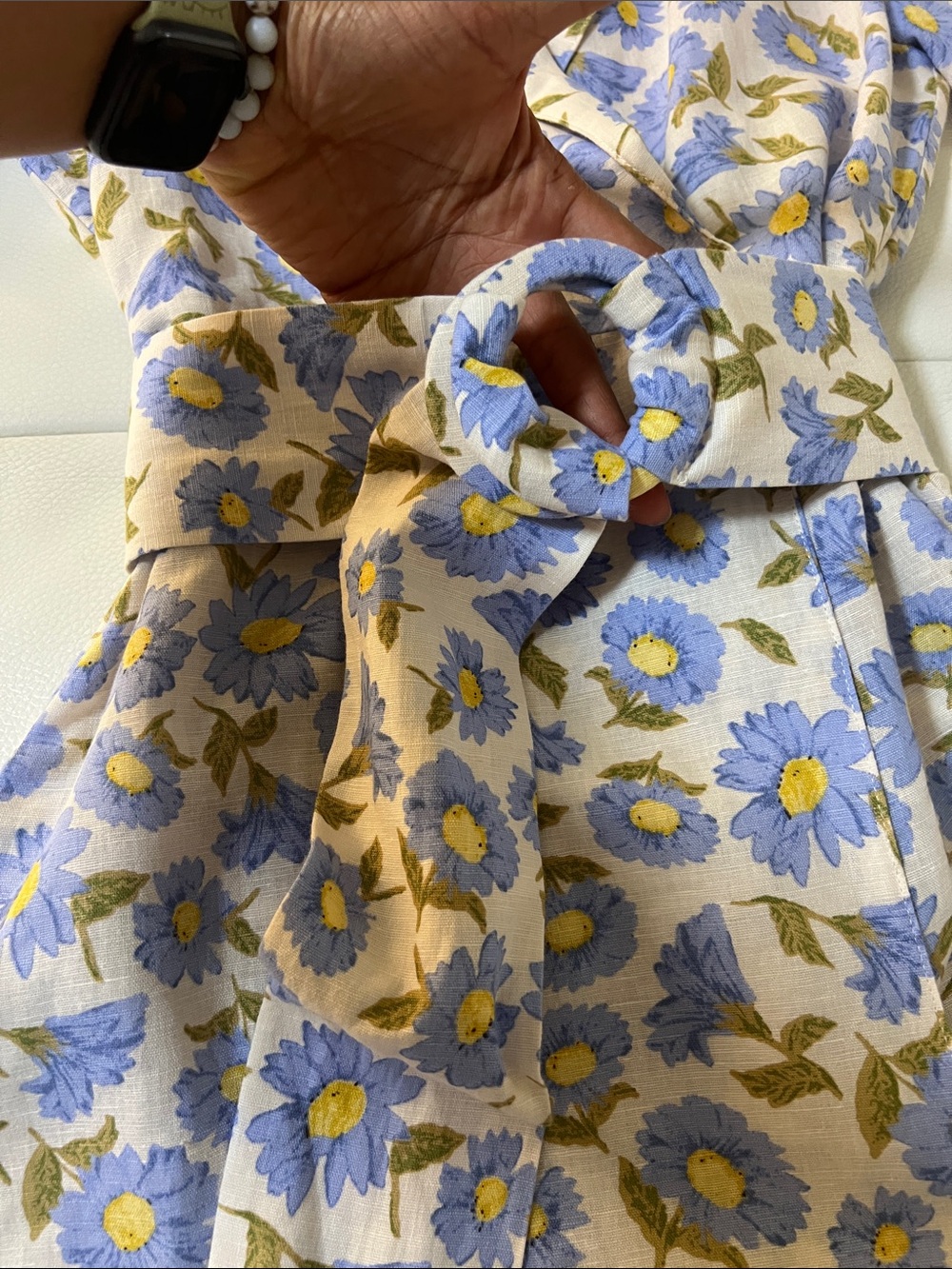 Zara Linen Romper Sz M - Picture 6 of 12
